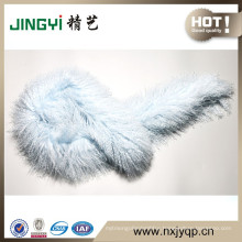 Elegant Long White Tibetan Lamb Fur Soft Silky Warm Scarf